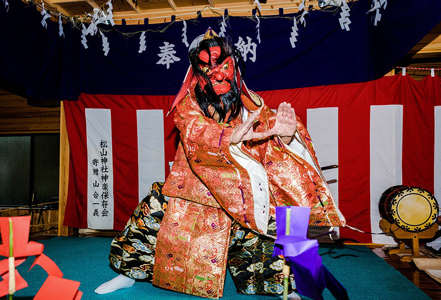 松山神社の神楽（松山神社春大祭）